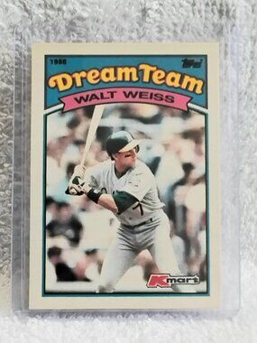 5/$20 Mint 1988 Topps/Kmart Walt Weiss Dream Team RC of 1988 MLB Card 4!!